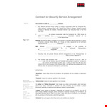 Security Services Agreement | Securitas India | Services, Terms & Conditions example document template