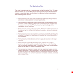 Business Marketing Plan Template | Reach More Customers with Your Products/Services example document template 