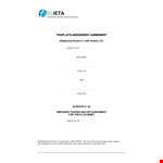 Contract Amendment Template example document template