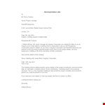 Formal Meeting Invitation Letter example document template