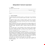 Independent Contractor Agreement for Clinic: Protect Your Business example document template 