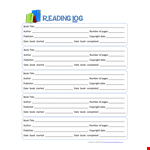 Track Your Reading Habits with Our Reading Log Template example document template