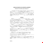 Legal Settlement Agreement for Civil Action | Parties Resolved example document template