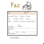 Free Printable Fax Cover Sheet example document template