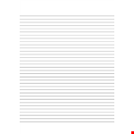 College Ruled Paper With Line Spacing example document template 