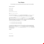 Letter of Interest for School and Business example document template