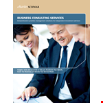 Consulting Services Business Plan Template example document template 