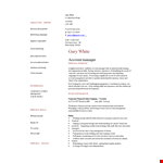 Corporate Account Manager example document template 