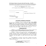 Settlement Agreement Terms and Agency - Complainant Settles example document template