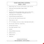 School Staff Meeting Agenda example document template