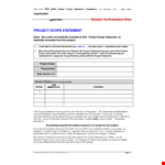 Project Scope: Examples, Requirements, and Management example document template