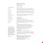 Free Resume example document template