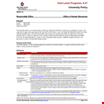 Employee Leave and Vacation Policy | Parental Leave Guidance example document template