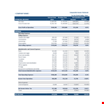 Comparative Income Statement Templatelab.com example document template 