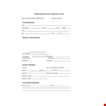 Medical Release Form Template example document template