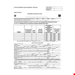 Property Management Rental Application example document template