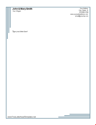 Letterhead Template | Brand Identity and Credibility