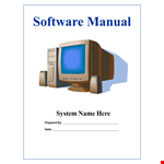 Instruction Manual Template - Create Professional Manuals Effortlessly example document template