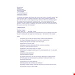 Sales Director example document template