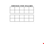 Ten Frame Template for Math Practice | Free Printable PDF example document template