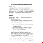 Effective Classroom Management Plan for Student Action and Engagement example document template