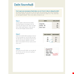 Pay Off Your Debt Faster with Our Debt Snowball Spreadsheet example document template