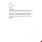 Service Complaint Letter Template example document template