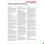 Purchase Terms and Conditions Template for Suppliers - Simplify Your Purchaser Agreement example document template