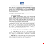 Distribution Agreement for Animal Health Products example document template 