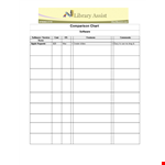 Comparison Chart Template example document template