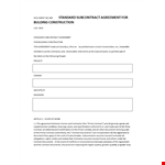 Subcontractor Agreement: Guidelines every contractor & subcontractor shall follow example document template 