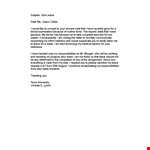 Professional Sick Leave Letter Template example document template