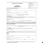 Rental Lease Application Template example document template