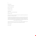 Engineer Job Application Letter example document template 