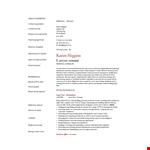 Legal Resume Examples for Personal and Professional Negotiating | Dayjob example document template