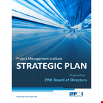 Project Management Strategic Plan example document template 