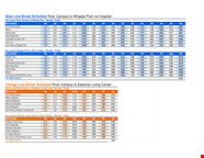 Daily Break Schedule Template For Campus River