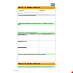 Project Planning Template | Simplify Your Process example document template