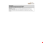 Project Meeting Notes Template - Streamline Your Process for Effective Project Meetings example document template