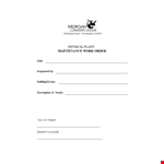 Create a Professional Order Form Template - Easy and Efficient | Barlow example document template 