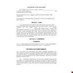 Equipment Lease Agreement - Create a Clear and Reliable Contract example document template 