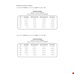 Printable Car Loan Amortization Schedule for Interest, Total, and Yearly Payments example document template