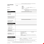 Free Property Estimate Template - Simplify Your Interest example document template