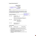 Law Graduate example document template