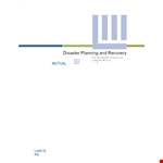 Download our Disaster Recovery Plan Template to Ensure Business Continuity example document template