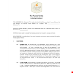 Catering Contract Template example document template