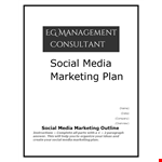 Social Media Marketing Plan Outline | Marketing and Media Strategy should include social media example document template