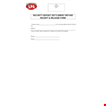 Security Deposit Return Letter - Get Your Rental Deposit Refund example document template 