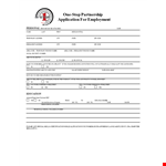 Create, Customize, and Submit Your Application with our Employment Application Template example document template