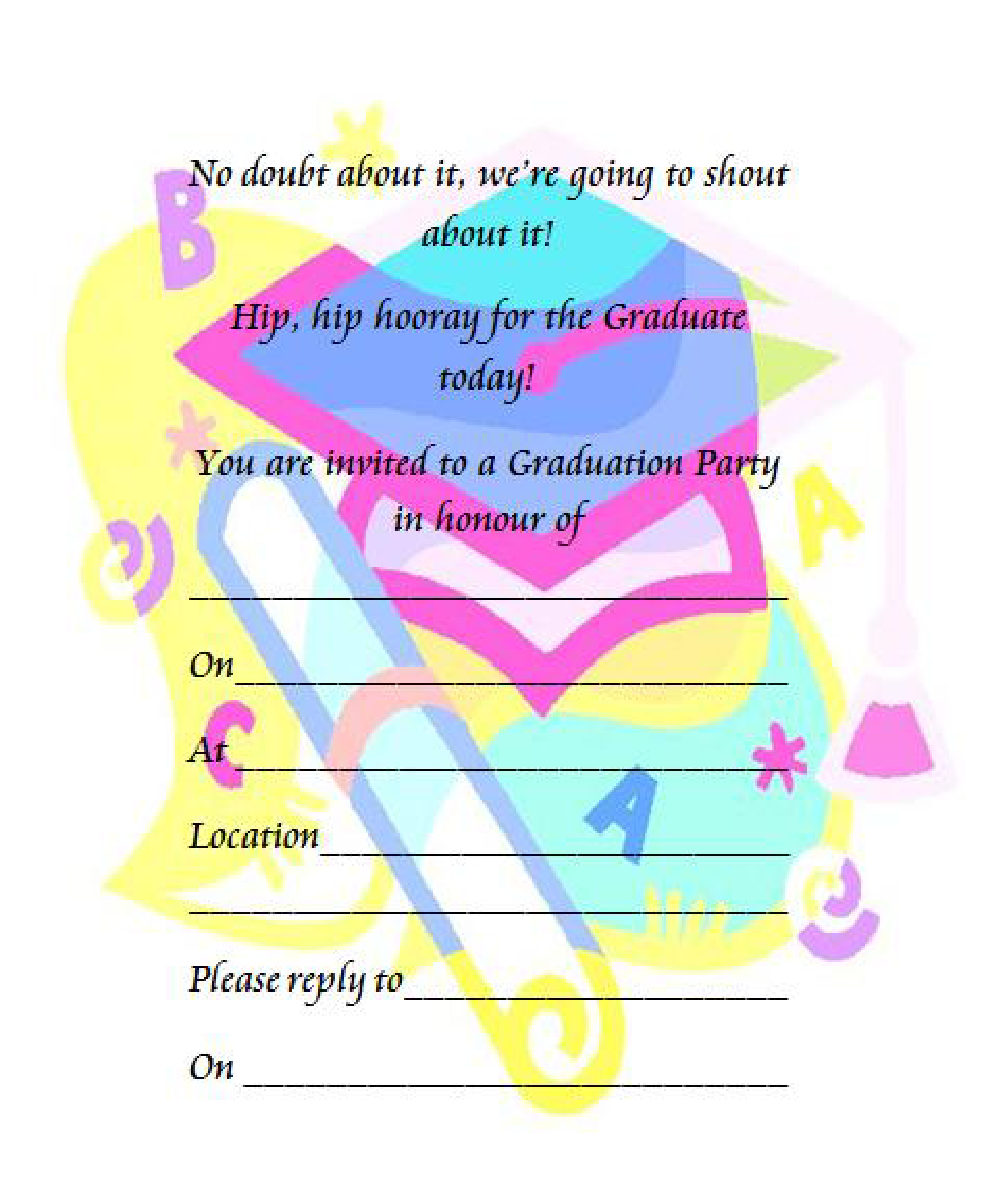 Custom Graduation Invites | Free Templates & Designs